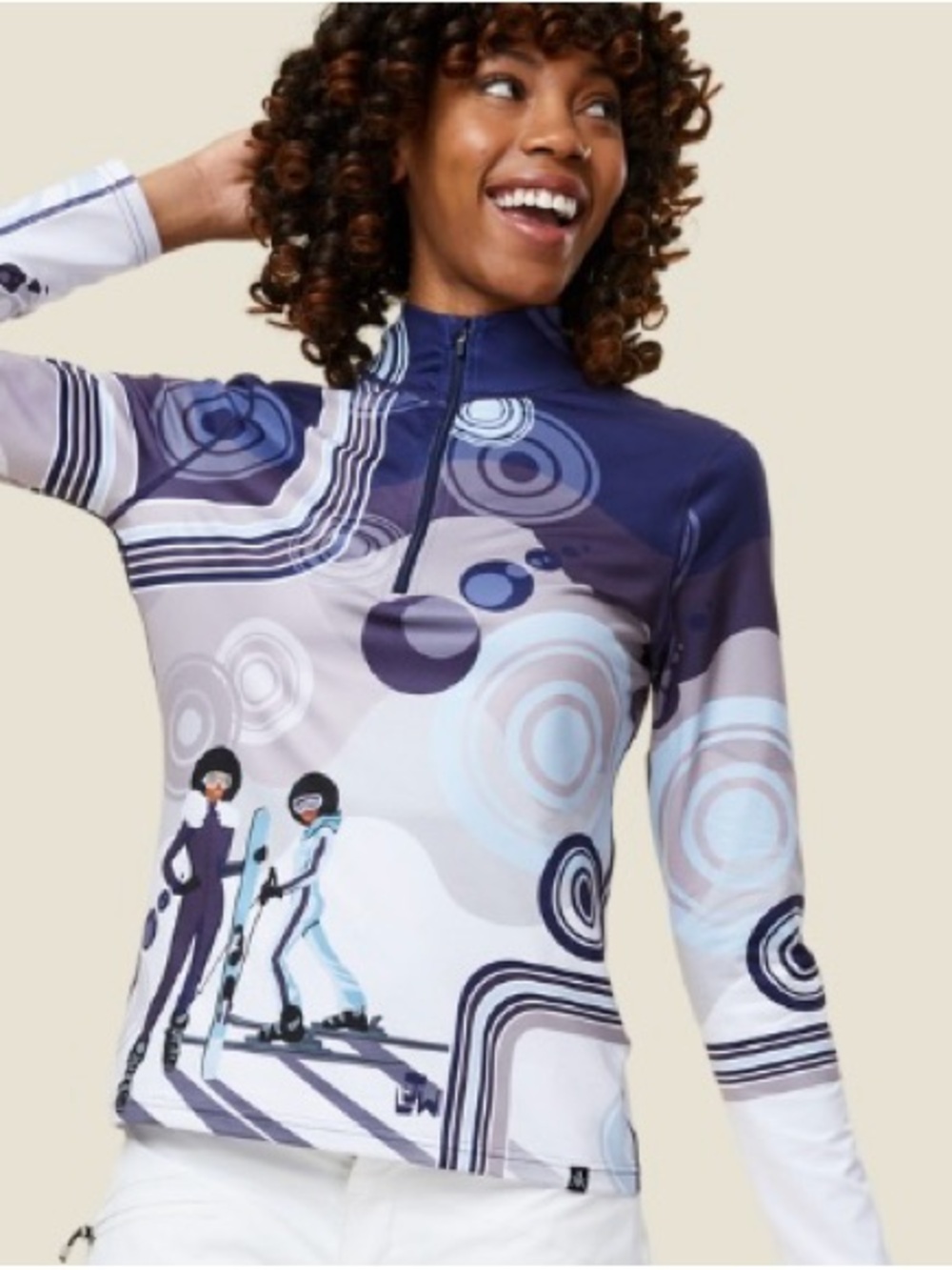 KRIMSON KLOVER x Lamont Joseph White Solar Retro Quarter Zip